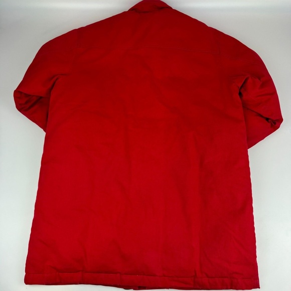 Vintage Eddie Bauer Womens Size L Goose Down Chore Barn Coat Parka Red *Read - Picture 14 of 16